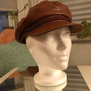 Faux Leather/Vegan leather fashionable hat